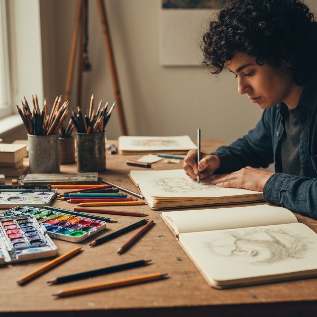 Artist at work